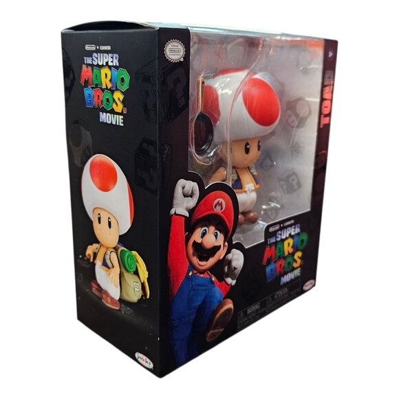 Super Mario Bros Movie Toad Articulated Action Figure Toy Jakks Pacific NEW - Picture 5 of 12